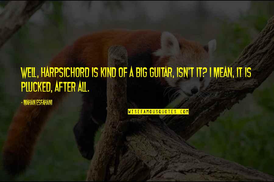 Phiangphor Sarasathapheng Quotes By Mahan Esfahani: Well, harpsichord is kind of a big guitar, Phiangphor Sarasathapheng Quotes By Mahan Esfahani: Well, harpsichord is kind of a big guitar,