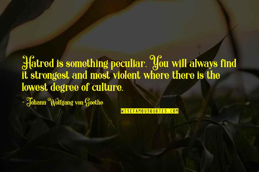 Phil Brickma Quotes By Johann Wolfgang Von Goethe: Hatred is something peculiar. You will always find Phil Brickma Quotes By Johann Wolfgang Von Goethe: Hatred is something peculiar. You will always find