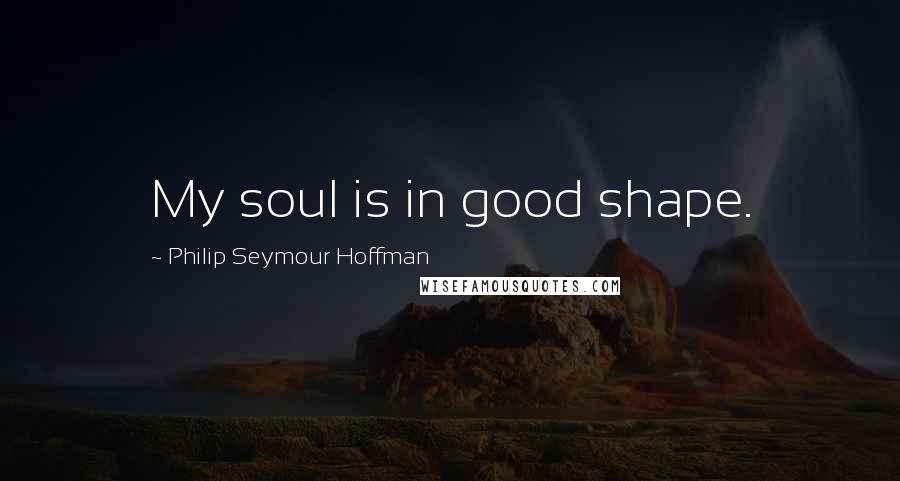 Philip Seymour Hoffman quotes: My soul is in good shape.