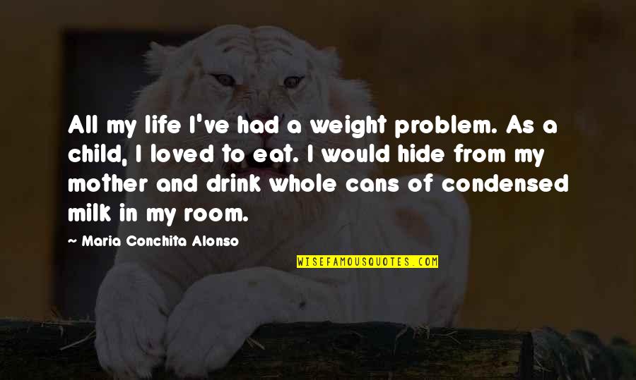 Philistines History Quotes By Maria Conchita Alonso: All my life I've had a weight problem.