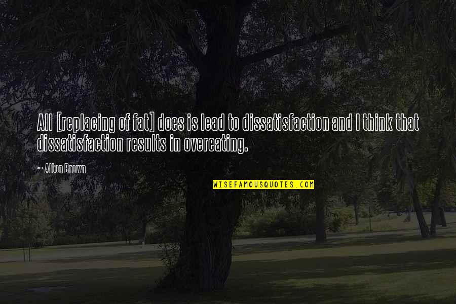 Philosophiae Latin Quotes By Alton Brown: All [replacing of fat] does is lead to