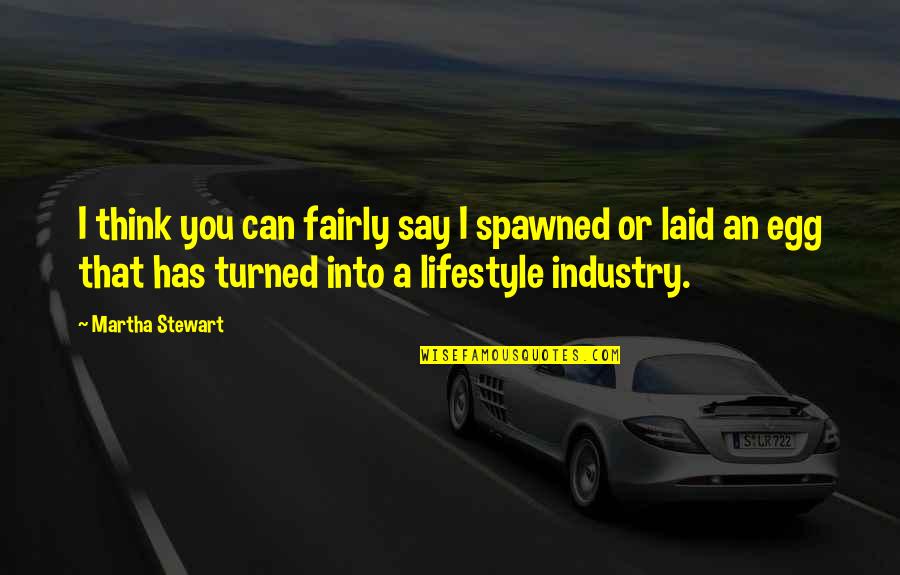 Phireworx Quotes By Martha Stewart: I think you can fairly say I spawned