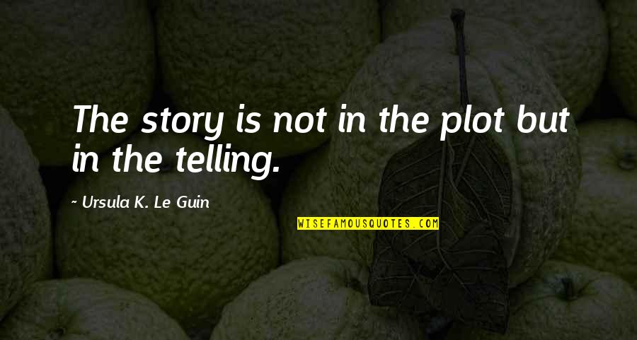 Phonemic Quotes By Ursula K. Le Guin: The story is not in the plot but