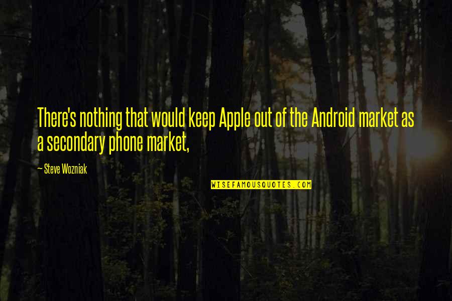 Phones No Phone Quotes By Steve Wozniak: There's nothing that would keep Apple out of Phones No Phone Quotes By Steve Wozniak: There's nothing that would keep Apple out of