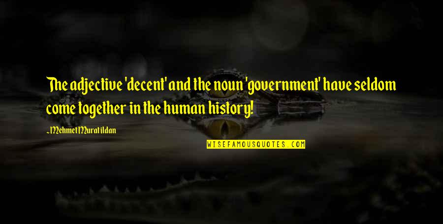 Phooey Duck Quotes By Mehmet Murat Ildan: The adjective 'decent' and the noun 'government' have Phooey Duck Quotes By Mehmet Murat Ildan: The adjective 'decent' and the noun 'government' have