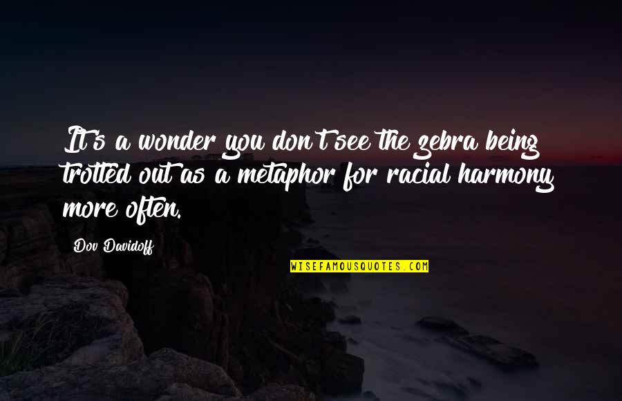 Phool Quotes By Dov Davidoff: It's a wonder you don't see the zebra Phool Quotes By Dov Davidoff: It's a wonder you don't see the zebra