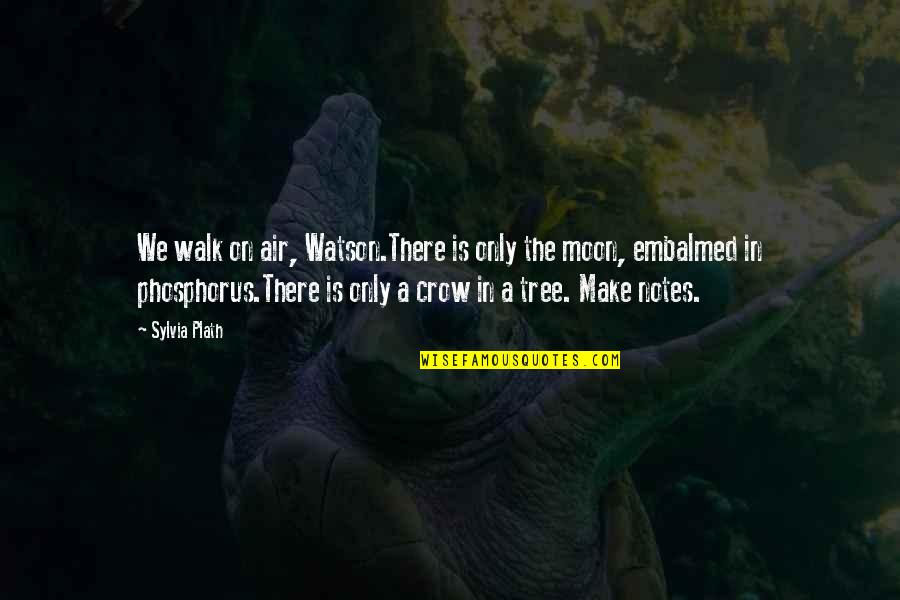 Phosphorus Quotes By Sylvia Plath: We walk on air, Watson.There is only the