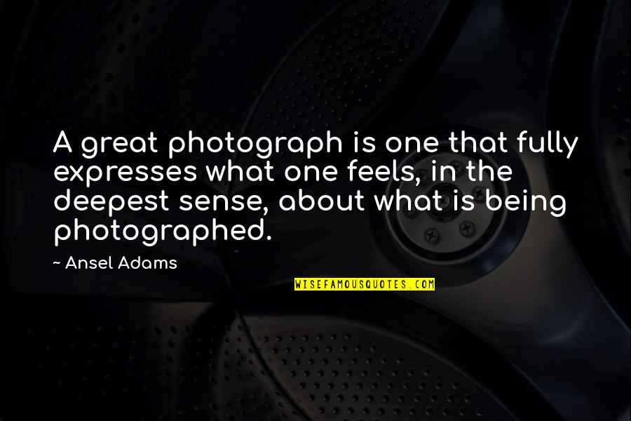Photography Is Art Quotes By Ansel Adams: A great photograph is one that fully expresses Photography Is Art Quotes By Ansel Adams: A great photograph is one that fully expresses