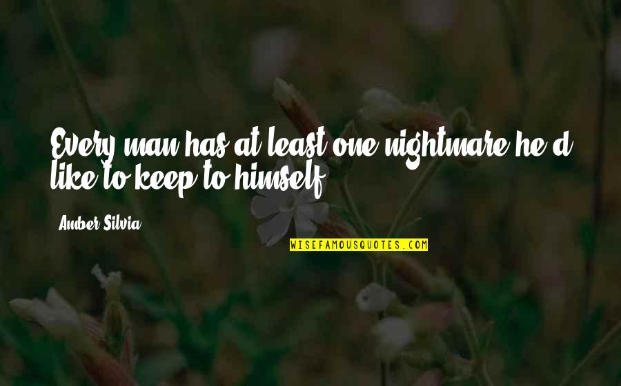 Photons Have Mass Quotes By Amber Silvia: Every man has at least one nightmare he'd