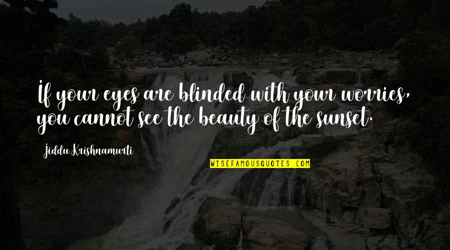 Phraseology Synonym Quotes By Jiddu Krishnamurti: If your eyes are blinded with your worries, Phraseology Synonym Quotes By Jiddu Krishnamurti: If your eyes are blinded with your worries,