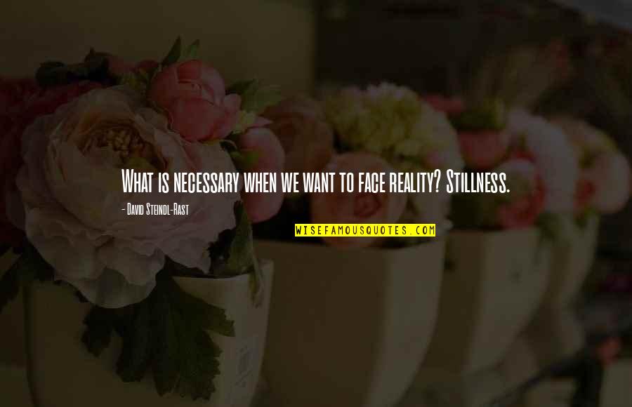 Physical And Mental Health Quotes By David Steindl-Rast: What is necessary when we want to face Physical And Mental Health Quotes By David Steindl-Rast: What is necessary when we want to face