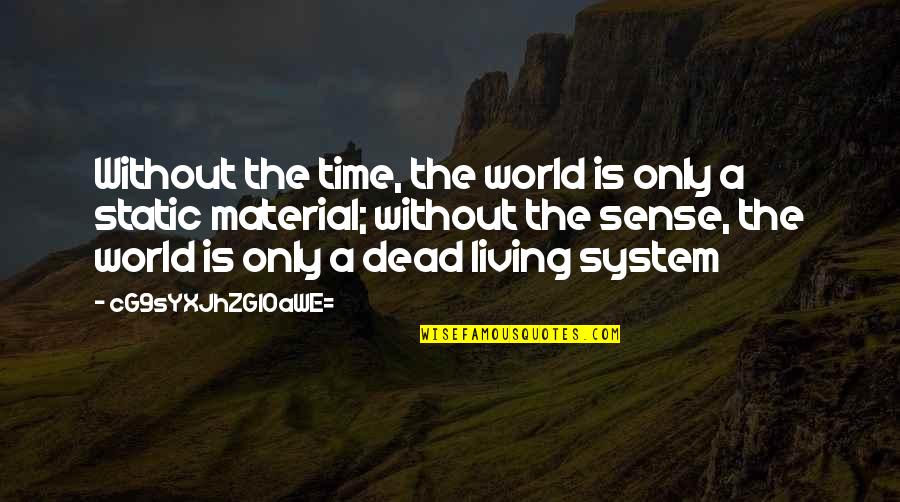 Physics And Life Quotes By CG9sYXJhZGl0aWE=: Without the time, the world is only a