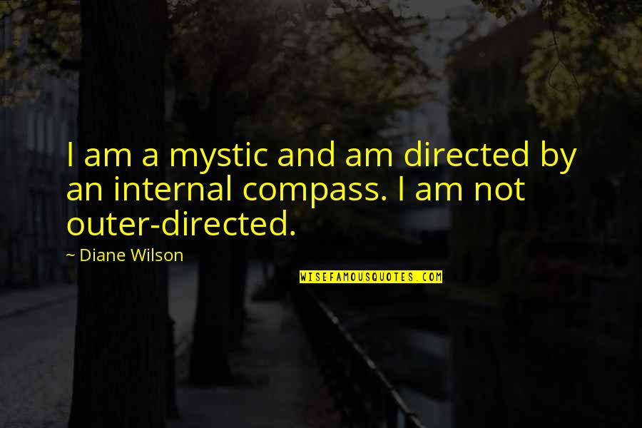 Piattelli Vineyards Quotes By Diane Wilson: I am a mystic and am directed by