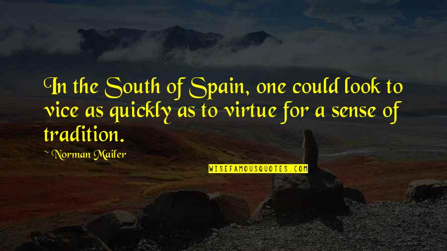 Picasso Pablo Quotes By Norman Mailer: In the South of Spain, one could look