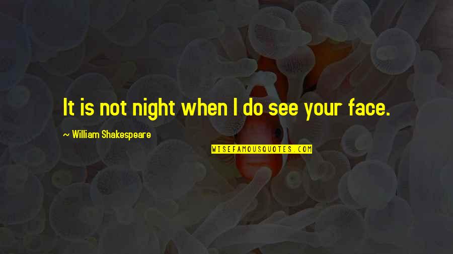 Piccadilly Shoes Quotes By William Shakespeare: It is not night when I do see