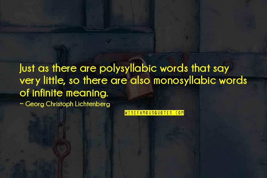 Piccione Winery Quotes By Georg Christoph Lichtenberg: Just as there are polysyllabic words that say Piccione Winery Quotes By Georg Christoph Lichtenberg: Just as there are polysyllabic words that say