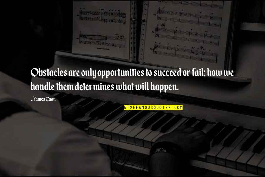 Pictorially Synonym Quotes By James Caan: Obstacles are only opportunities to succeed or fail; Pictorially Synonym Quotes By James Caan: Obstacles are only opportunities to succeed or fail;