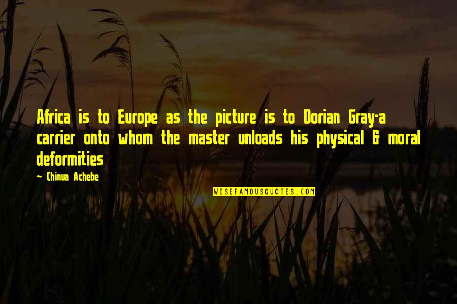 Picture Of Dorian Quotes By Chinua Achebe: Africa is to Europe as the picture is