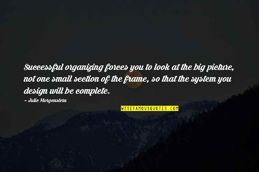 Picture Of You Quotes By Julie Morgenstern: Successful organizing forces you to look at the Picture Of You Quotes By Julie Morgenstern: Successful organizing forces you to look at the