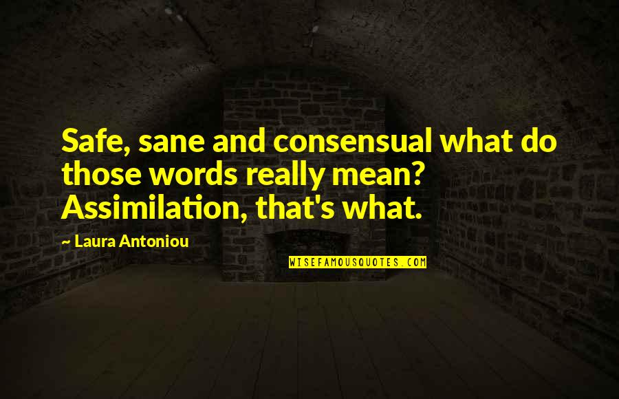 Piculincito Quotes By Laura Antoniou: Safe, sane and consensual what do those words