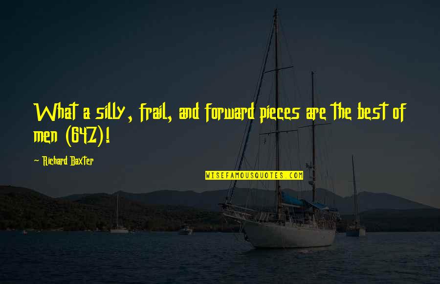Piddock Stones Quotes By Richard Baxter: What a silly, frail, and forward pieces are Piddock Stones Quotes By Richard Baxter: What a silly, frail, and forward pieces are