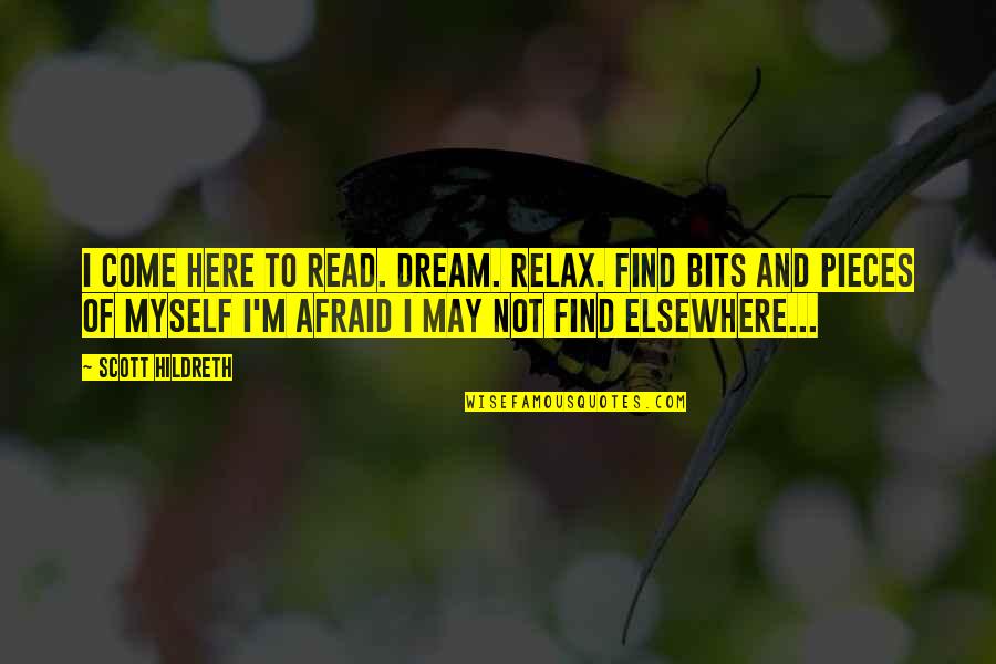 Pieces And Bits Quotes By Scott Hildreth: I come here to read. Dream. Relax. Find