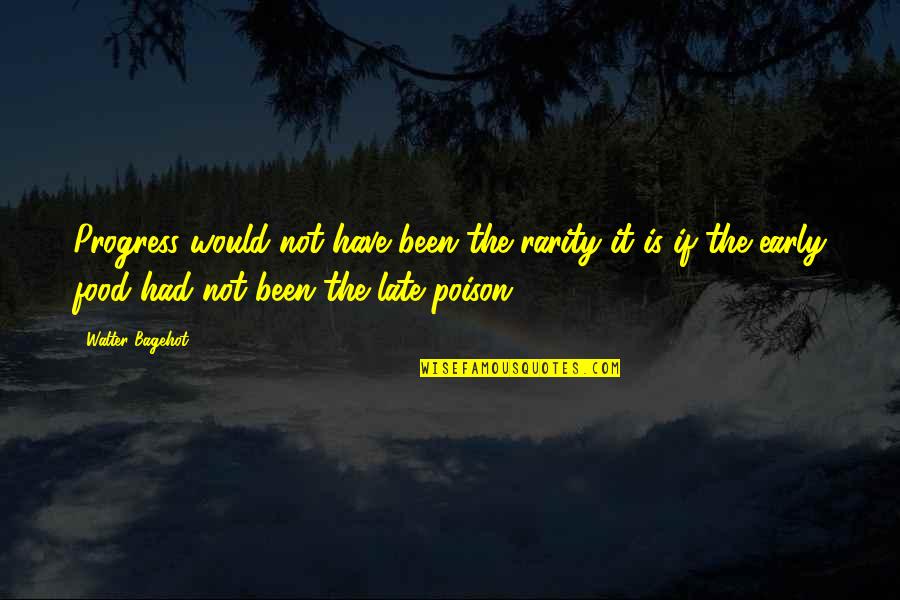 Pierangelo Masciadri Quotes By Walter Bagehot: Progress would not have been the rarity it