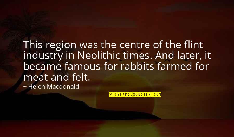 Piero Sraffa Quotes By Helen Macdonald: This region was the centre of the flint Piero Sraffa Quotes By Helen Macdonald: This region was the centre of the flint