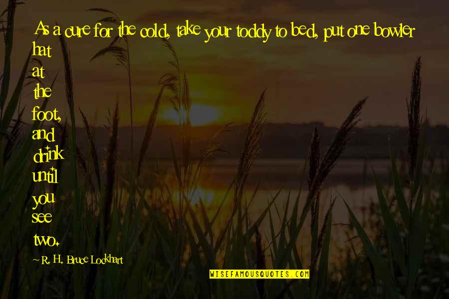 Pierogies Plus Quotes By R. H. Bruce Lockhart: As a cure for the cold, take your
