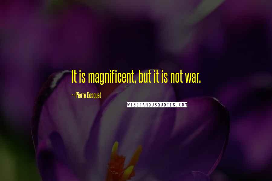 Pierre Bosquet quotes: It is magnificent, but it is not war.