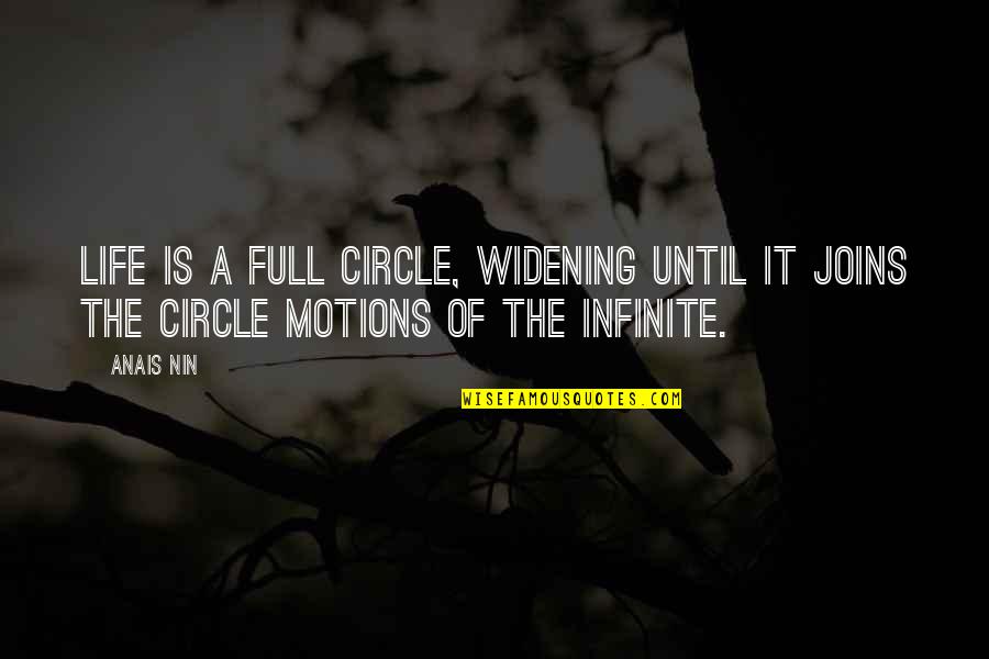 Pierry Pierre Quotes By Anais Nin: Life is a full circle, widening until it