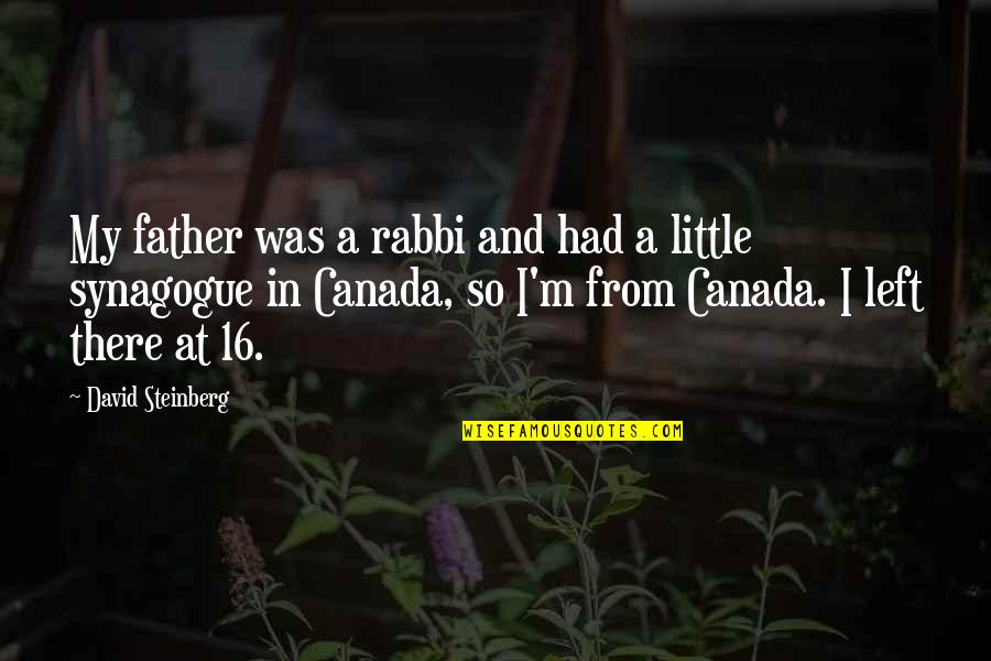 Pievos Gyventojai Quotes By David Steinberg: My father was a rabbi and had a Pievos Gyventojai Quotes By David Steinberg: My father was a rabbi and had a