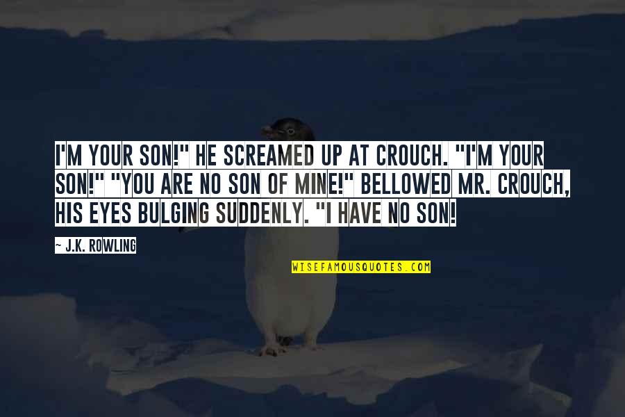 Piger Quotes By J.K. Rowling: I'm your son!" he screamed up at Crouch. Piger Quotes By J.K. Rowling: I'm your son!" he screamed up at Crouch.