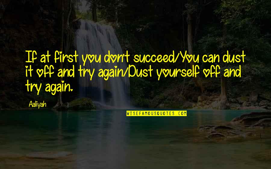 Pigozzi Epstein Quotes By Aaliyah: If at first you don't succeed/You can dust Pigozzi Epstein Quotes By Aaliyah: If at first you don't succeed/You can dust