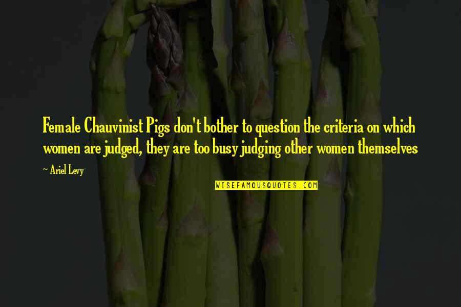 Pigs Quotes By Ariel Levy: Female Chauvinist Pigs don't bother to question the Pigs Quotes By Ariel Levy: Female Chauvinist Pigs don't bother to question the