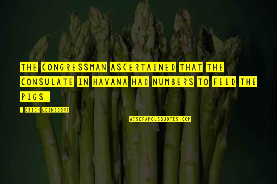 Pigs Quotes By Erich Leinsdorf: The Congressman ascertained that the consulate in Havana Pigs Quotes By Erich Leinsdorf: The Congressman ascertained that the consulate in Havana