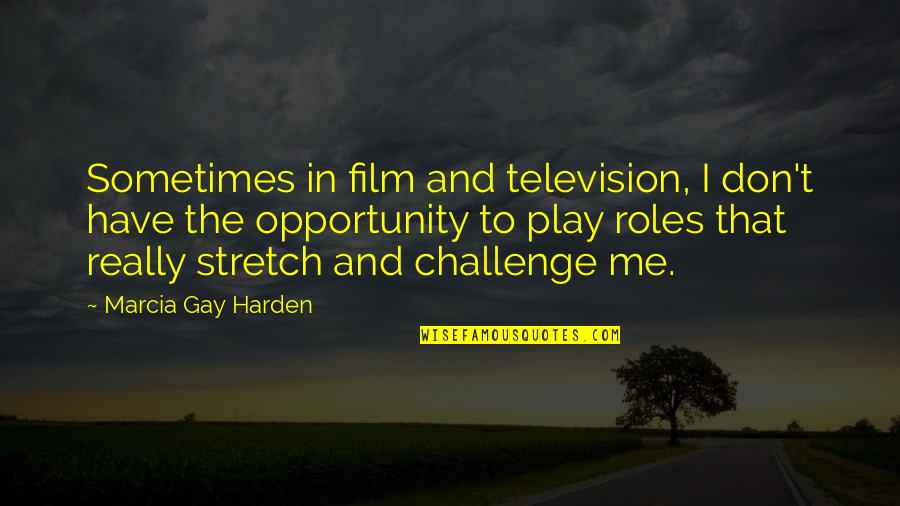 Pii Quote Quotes By Marcia Gay Harden: Sometimes in film and television, I don't have Pii Quote Quotes By Marcia Gay Harden: Sometimes in film and television, I don't have