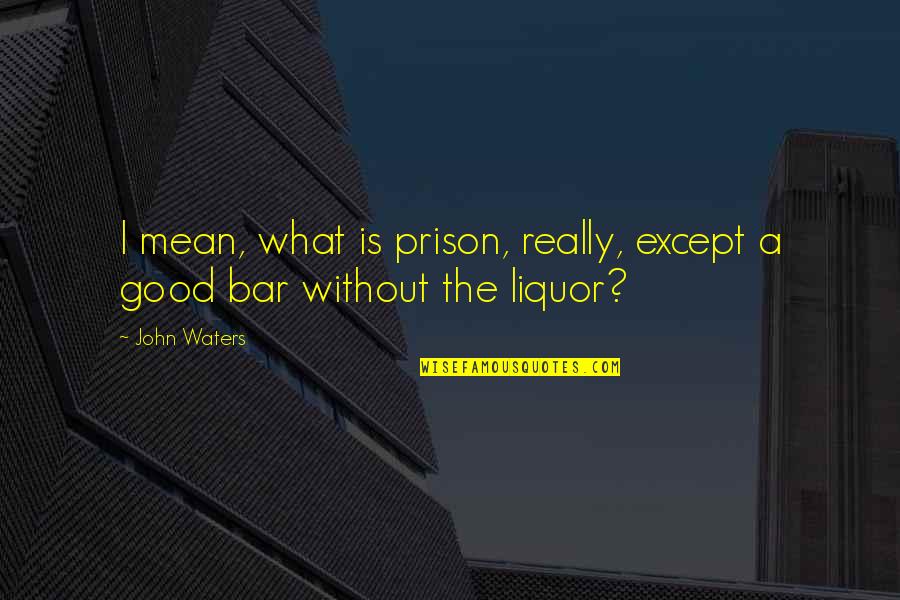 Pilarski Patrick Quotes By John Waters: I mean, what is prison, really, except a
