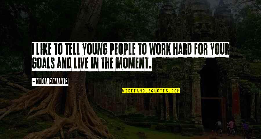 Pilgrammage Quotes By Nadia Comaneci: I like to tell young people to work