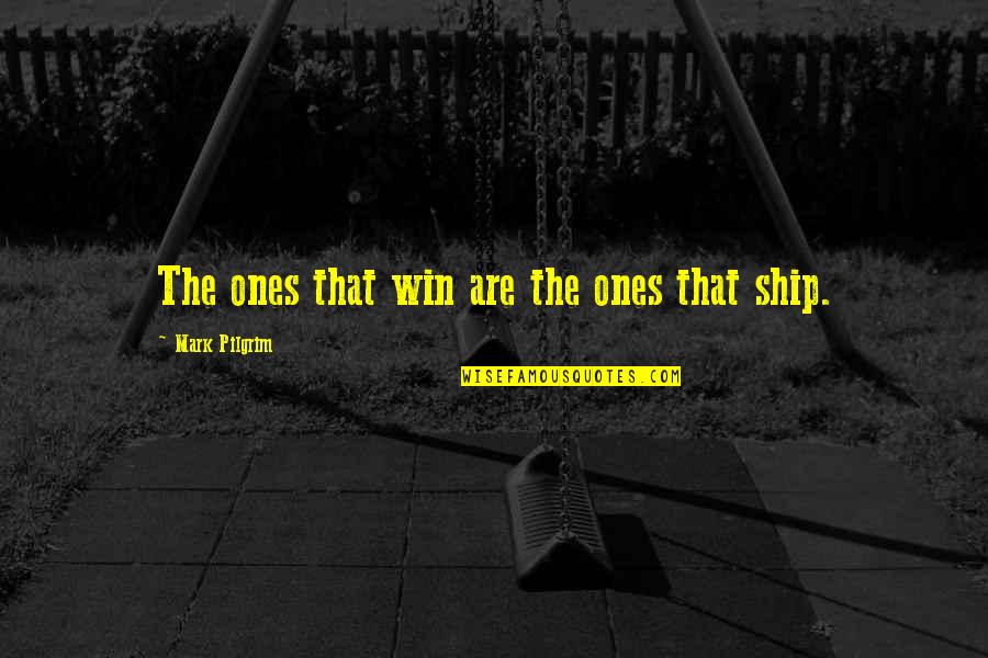 Pilgrim Quotes By Mark Pilgrim: The ones that win are the ones that