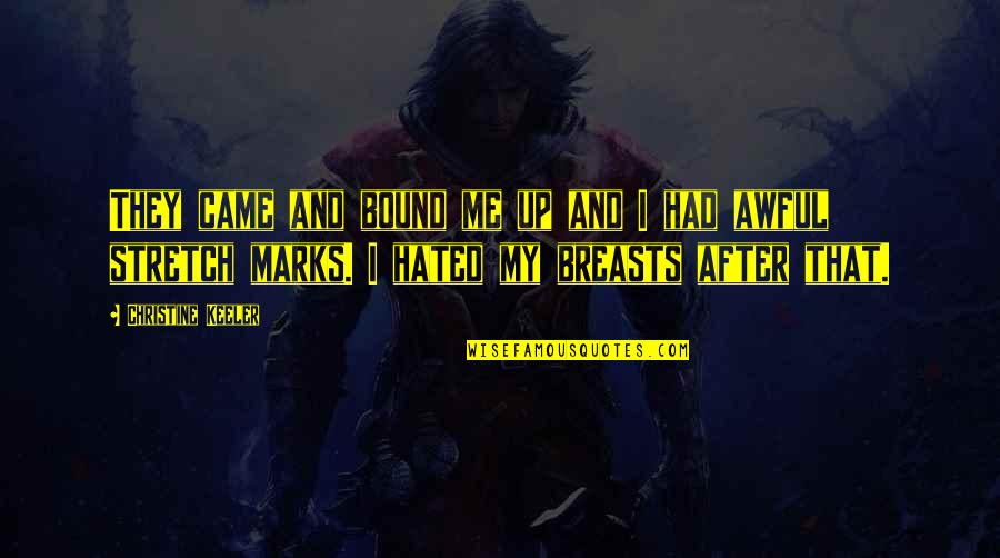 Pillows By Magnolia Quotes By Christine Keeler: They came and bound me up and I