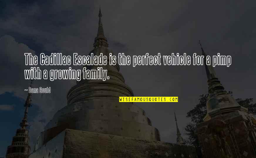 Pimp Quotes By Dana Gould: The Cadillac Escalade is the perfect vehicle for