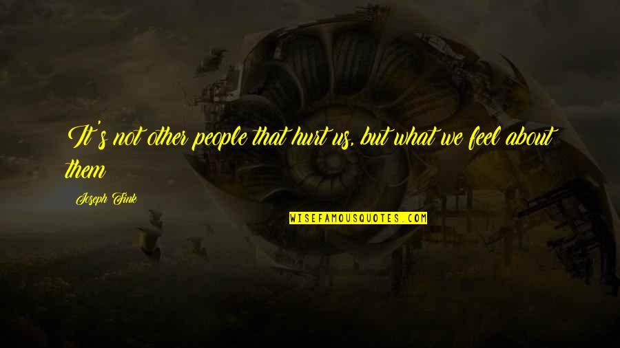 Pimp Story Of My Life Quotes By Joseph Fink: It's not other people that hurt us, but