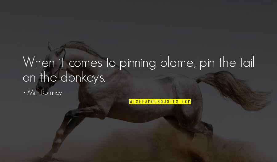 Pin The Quotes By Mitt Romney: When it comes to pinning blame, pin the