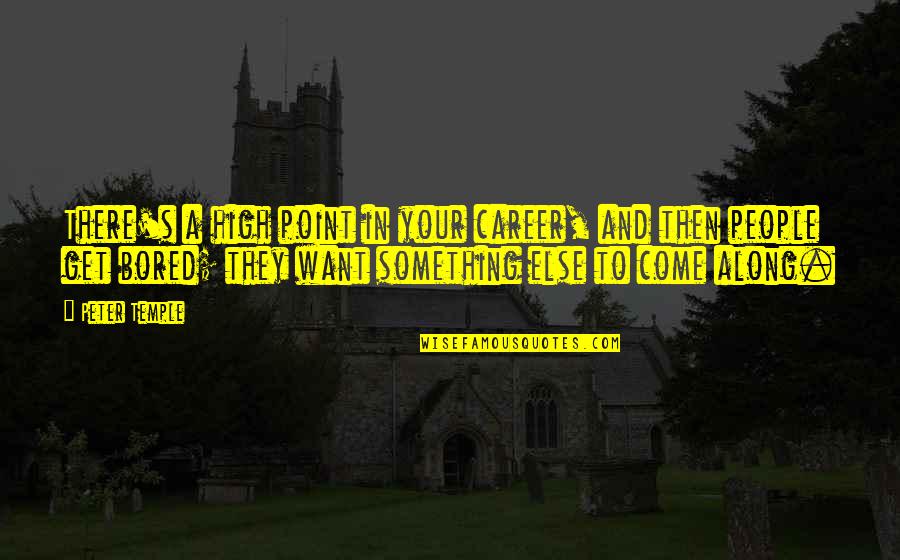 Pinatubo Quotes By Peter Temple: There's a high point in your career, and