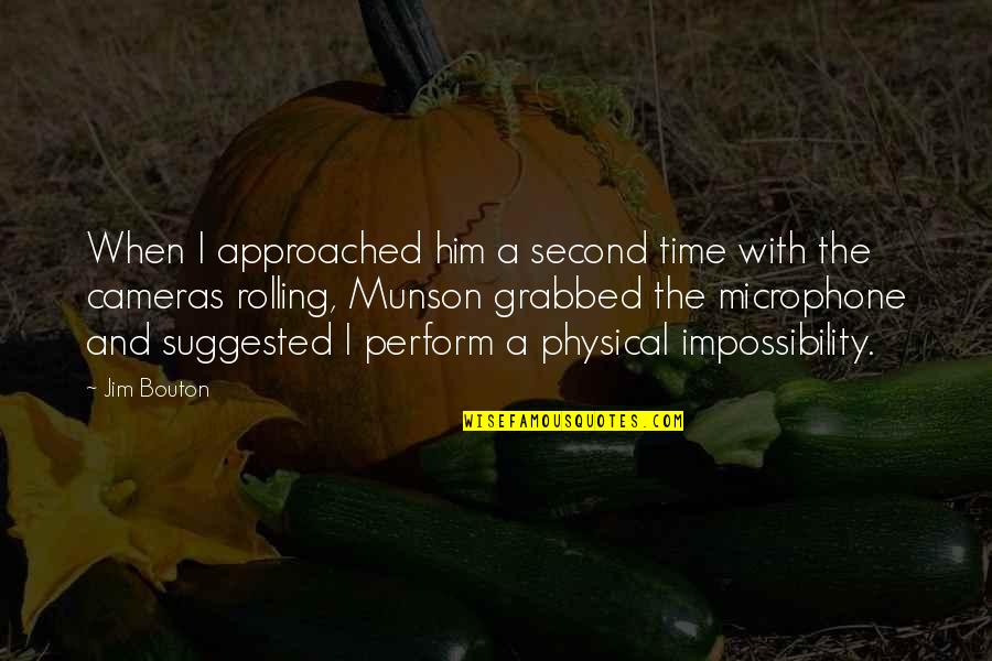 Pinchon Actor Quotes By Jim Bouton: When I approached him a second time with