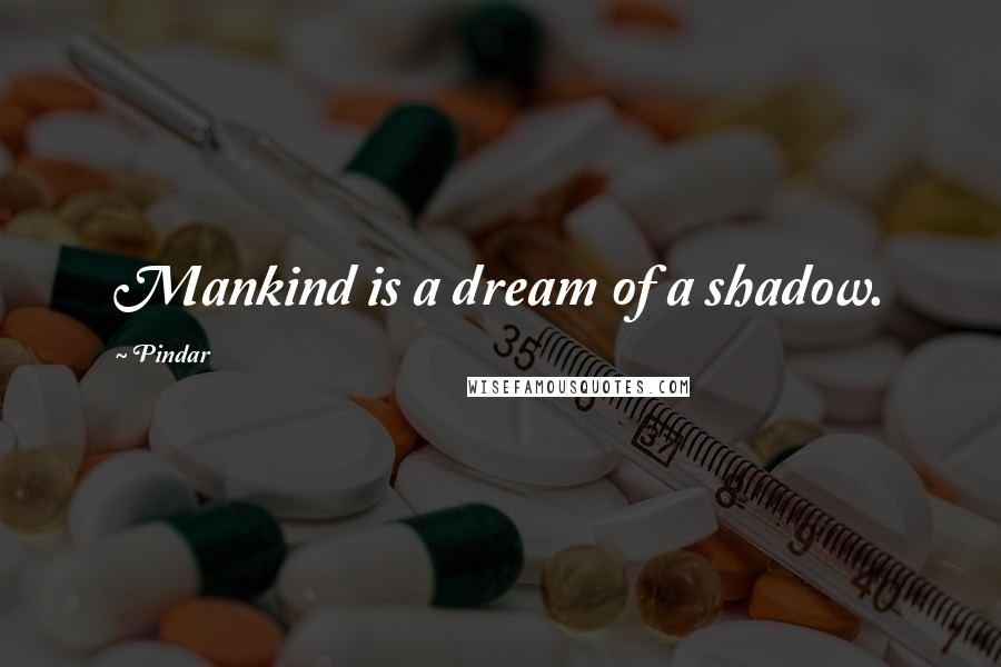 Pindar quotes: Mankind is a dream of a shadow.