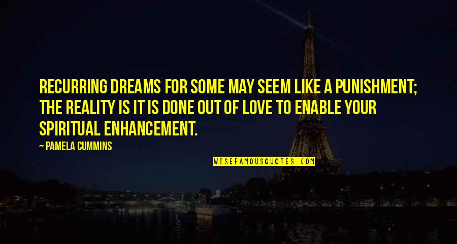 Pineal Gland Third Eye Quotes By Pamela Cummins: Recurring dreams for some may seem like a Pineal Gland Third Eye Quotes By Pamela Cummins: Recurring dreams for some may seem like a