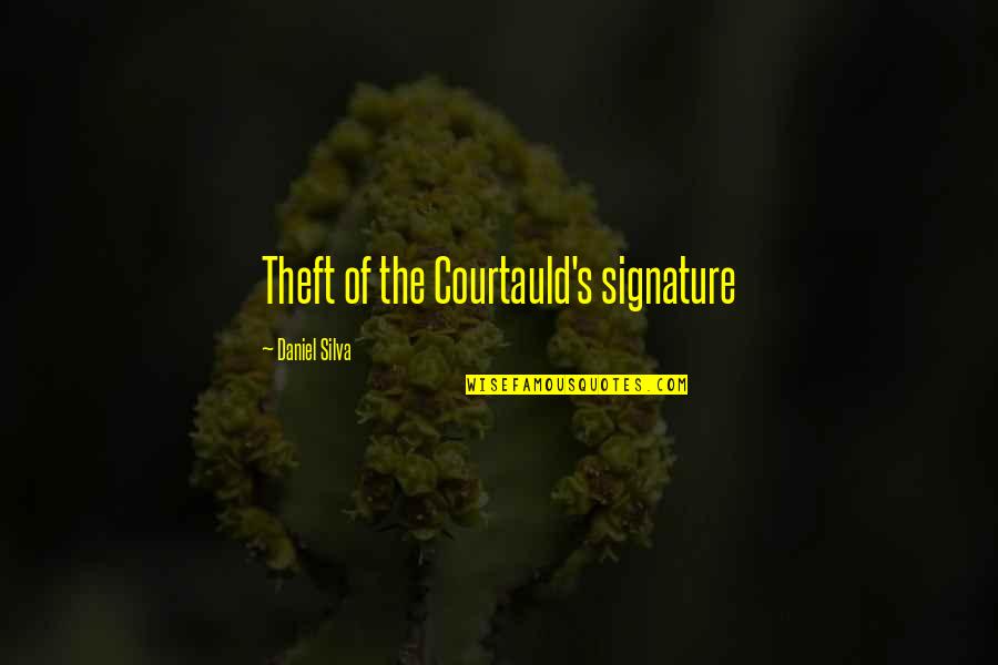 Pineiro Celso Quotes By Daniel Silva: Theft of the Courtauld's signature