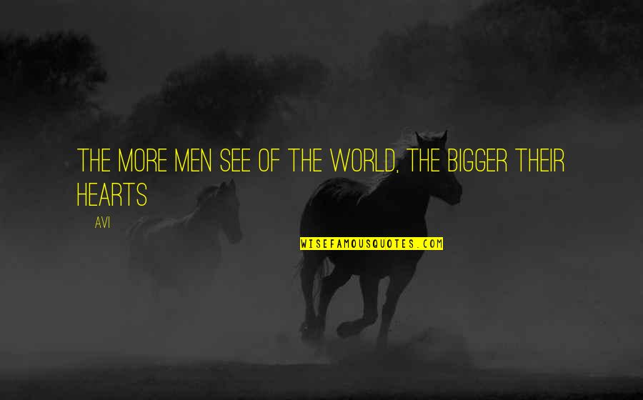 Pinella Quotes By Avi: The more men see of the world, the